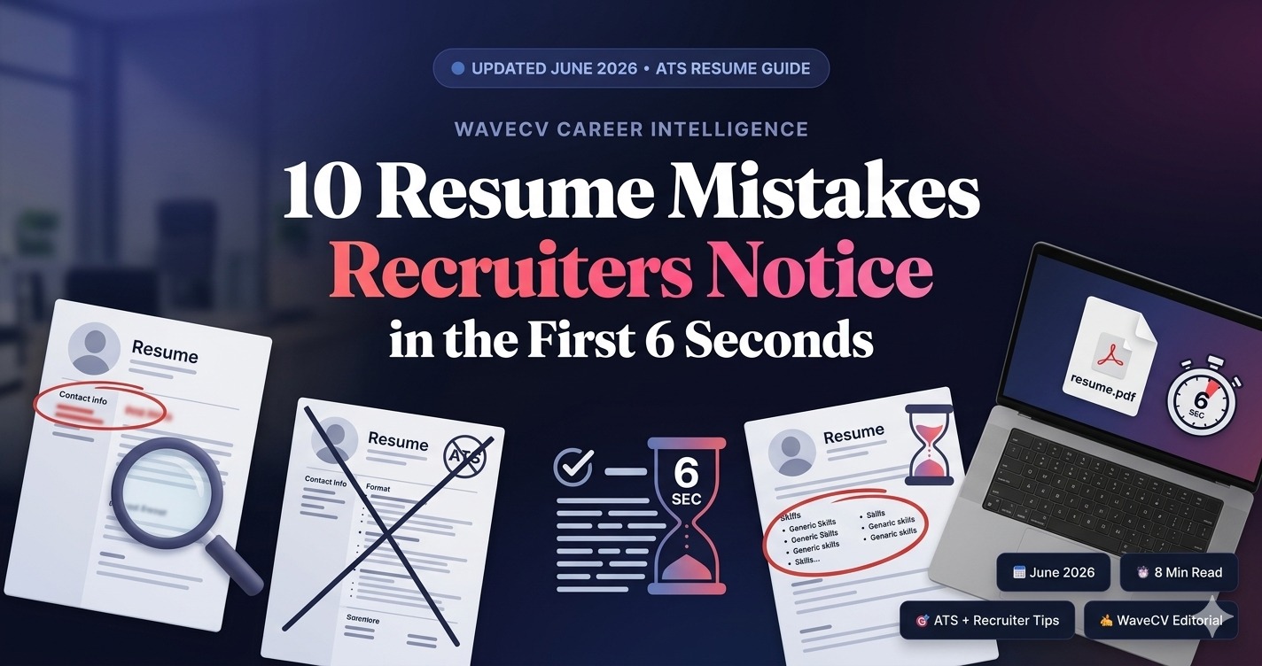 10 Resume Red Flags Recruiters Notice in the First 6 Seconds (2026)